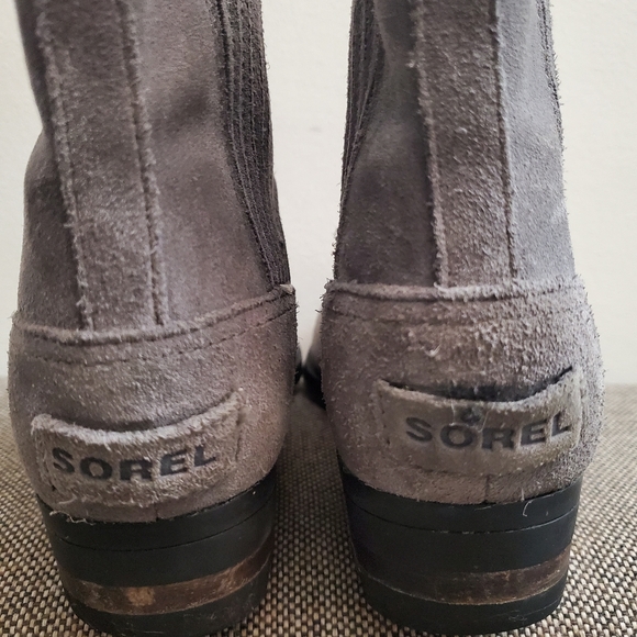 Sorel Lolla Cut-out Bootie Ankle Boots Gray NL3384-052 Sz 8.5 women's bo… - Picture 5 of 8